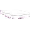 vidaXL Matelas Blanc et Gris 140 x 190 cm Tissu jacquard