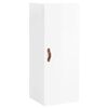 vidaXL Buffet haut Blanc brillant 34,5x34x180 cm Bois d'ing&eacute;nierie