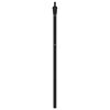 vidaXL T&ecirc;te de lit m&eacute;tal noir 135 cm