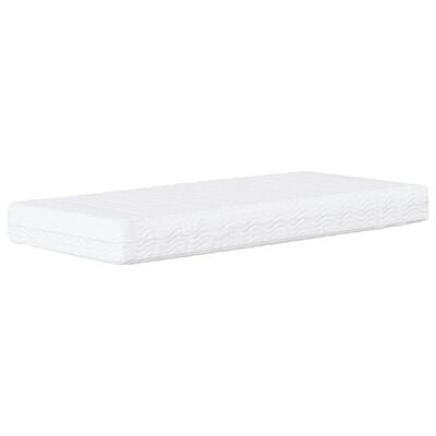 vidaXL Lit avec matelas cappuccino 90x200 cm similicuir