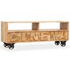 vidaXL Meuble TV Bois de manguier massif 120 x 30 x 48 cm