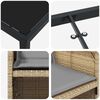vidaXL Ensemble de salle &agrave; manger pour jardin 5 pcs Beige polyrotin