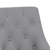 vidaXL Chaise pivotante de salle &agrave; manger Gris clair Tissu