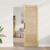 vidaXL Porte coulissante Marron 73,5 x 211 cm Pin massif