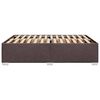 vidaXL Cadre de lit sans matelas marron fonc&eacute; 140x190 cm tissu