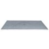 vidaXL Grille Argent 30 x 30 x 2 cm Acier galvanis&eacute; &agrave; chaud