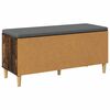 vidaXL Banc d'entr&eacute;e avec coussin Ch&ecirc;ne fum&eacute; 100 x 38 x 46 cm