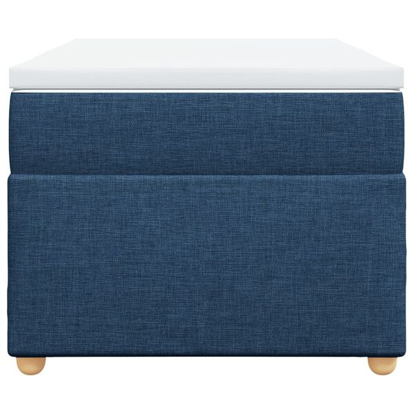 vidaXL Sommier &agrave; lattes de lit avec matelas Bleu 80x200 cm Tissu