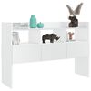 vidaXL Buffet Blanc brillant 105x30x70 cm Bois d&rsquo;ing&eacute;nierie