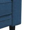 vidaXL Ensemble de canap&eacute;s 3 pcs bleu tissu