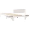 vidaXL Cadre de lit avec t&ecirc;te de lit Blanc 90 x 200 cm Pin massif