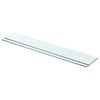 vidaXL Panneaux d'&eacute;tag&egrave;re 2 pcs Verre Transparent 80 x 12 cm