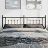 vidaXL T&ecirc;te de lit de remplacement m&eacute;tal noir 193 cm