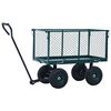 vidaXL Chariot &agrave; main de jardin Vert 350 kg