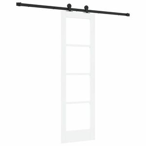 vidaXL Porte coulissante ORKDAL 61 x 198,5 cm Blanc et noir