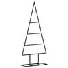 vidaXL Arbre de No&euml;l en m&eacute;tal pour d&eacute;coration noir 60 cm