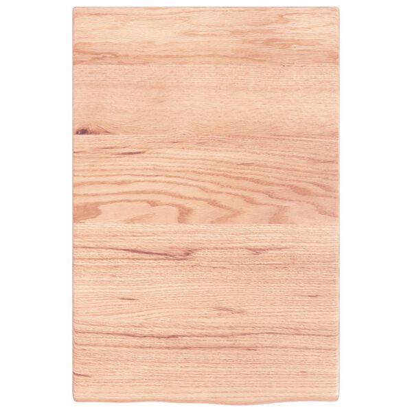 vidaXL Comptoir de salle de bain marron clair 40x60x2 cm bois trait&eacute;