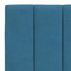 vidaXL Lit avec matelas Hanko bleu 140x200 cm velours