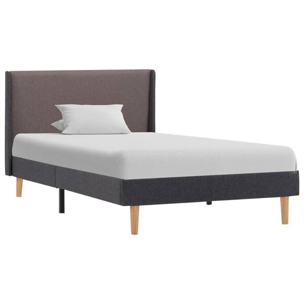 vidaXL Cadre de lit taupe 100 x 200 cm