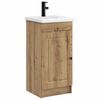 vidaXL Meuble de salle de bain avec &eacute;vier Ch&ecirc;ne artisanal