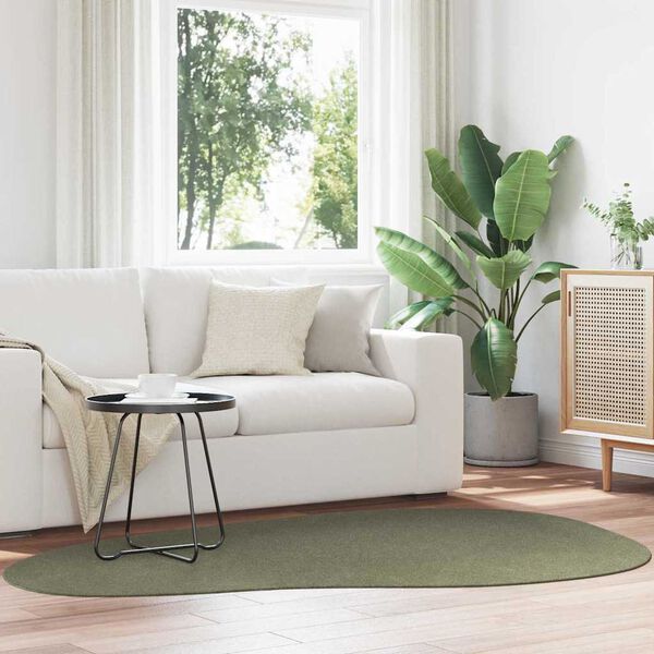 vidaXL Tapis de surface HUARTE Vert for&ecirc;t 140 x 200 cm Polyester