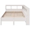 vidaXL Lit biblioth&egrave;que sans matelas blanc 120x190 cm bois pin massif