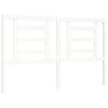 vidaXL Cadre de lit sans matelas blanc 160x200 cm bois massif