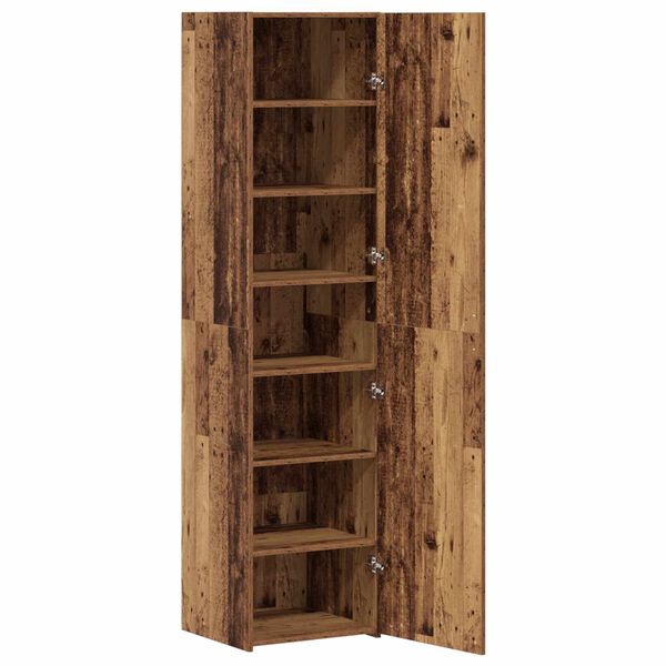 vidaXL Haut Armoire 2 pcs Bois ancien 45 x 42,5 x 185 cm