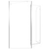vidaXL Enclos de bain 120x69x130 cm Verre trempé Transparent