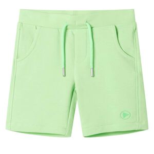 Short pour enfants vert n&eacute;on 128