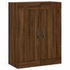vidaXL Armoires murales 2 pcs ch&ecirc;ne marron bois d'ing&eacute;nierie