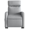 vidaXL Fauteuil inclinable &eacute;lectrique gris clair tissu