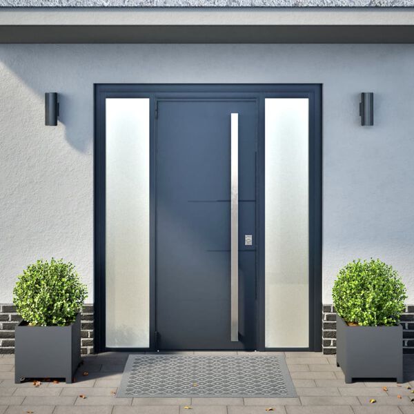 vidaXL Jardini&egrave;res 2 pcs anthracite 40x40x40 cm acier
