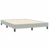 vidaXL Sommier à lattes de lit sans matelas gris clair 160x210 cm