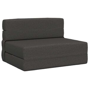 vidaXL Canap&eacute;-lit pliable Gris fonc&eacute; 70 x 72 x 60 cm Tissu