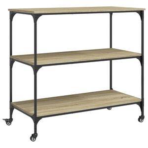 vidaXL Chariot de cuisine ch&ecirc;ne sonoma 102x50x95 cm bois d'ing&eacute;nierie