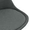 vidaXL Chaises &agrave; manger lot de 4 gris clair tissu