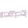 vidaXL Unites TV 2 pcs Bois Ancien 210 x 35 x 41 cm Bois d'ing&eacute;nierie