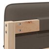 vidaXL T&ecirc;te de lit capitonn&eacute;e Marron et Taupe 75 cm Pin massif