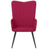 vidaXL Chaise de relaxation Rouge bordeaux Velours