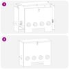 vidaXL Mangeoire pour poules 2 pcs Argent 60,5 x 29 x 51 cm