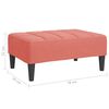 vidaXL Repose-pied Rose 78x56x32 cm Velours