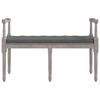 vidaXL Banc Gris fonc&eacute; 110x40x70 cm Tissu