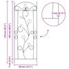 vidaXL Cl&ocirc;ture de jardin 3 pcs Vert 112 x 40 cm Acier