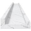 vidaXL &Eacute;tag&egrave;re Murale avec &eacute;tag&egrave;re 2 pcs Marbre blanc 115 x 9 x 3 cm