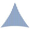 vidaXL Voile d'ombre 3,6 x 3,6 x 3,6 m HDPE Triangulaire Bleu et Blanc