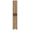 vidaXL Cabinet de salle de bain Ch&ecirc;ne artisanal 30,5 x 30 x 195 cm