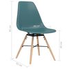vidaXL Chaises &agrave; manger lot de 2 turquoise PP