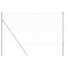 vidaXL Cl&ocirc;ture en fils soud&eacute;s pour fixation au sol 50 x 1,4 m Argent&eacute;