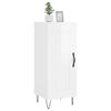 vidaXL Buffet Blanc brillant 34,5x34x90 cm Bois d'ing&eacute;nierie